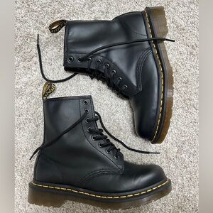 Dr. Martens Woman’s Black Leather Lace-Up Boots